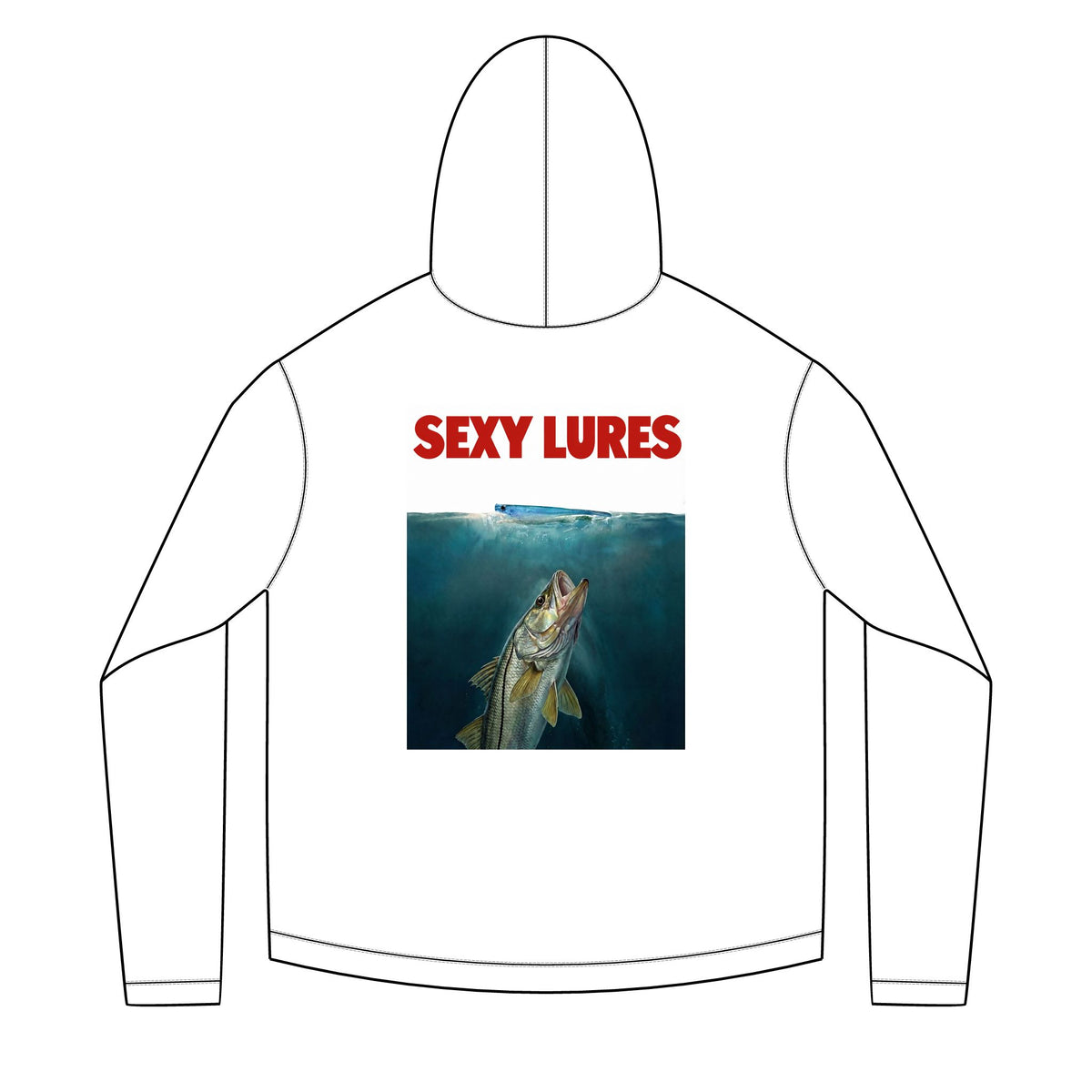 Performance Fishing Hoodie - "Sexy Lures" Snook Graphic Performance Hoodie